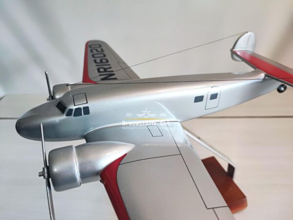 Model of Lockheed Model 10 Electra with detailed craftsmanship.